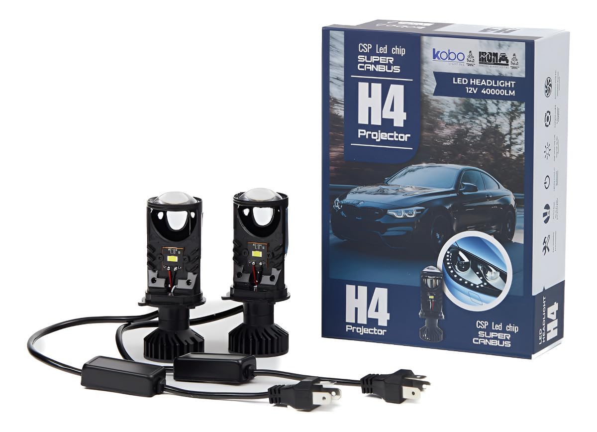 Lampada H4 Projetor 40.000lm Canbus 84w Canhao 6500k Forte